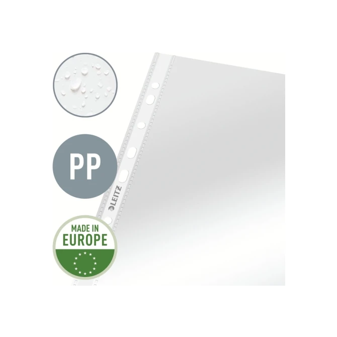 Showtas Leitz Premium standaard copy safe 0.08mm PP A4 transparant 100 stuks