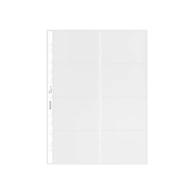 Showtas Leitz Premium voor visitekaartjes copy safe PP A4 glashelder 10 stuks
