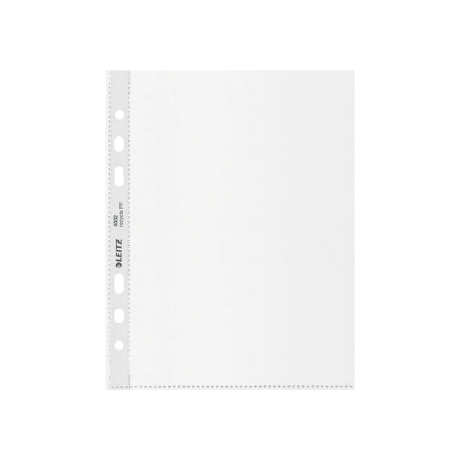 Showtas Leitz Recycle 100µ 6-gaats PP A5 transparant 25 stuks