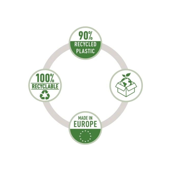 Showtas Leitz Recycle A4 11-gaats PP 0.10mm transparant 25 stuks
