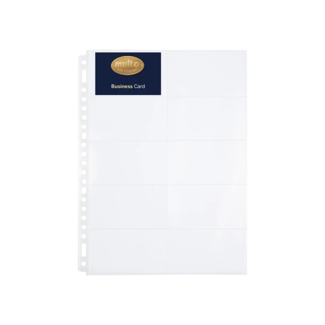 Showtas Multo 23-gaats A4 235x312mm PP voor 10 visitekaartjes 10 stuks