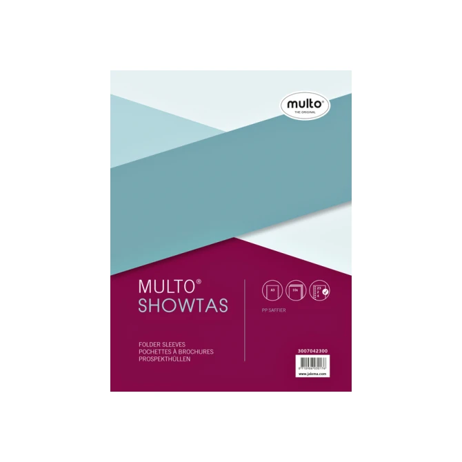 Showtas Multo A3 23-gaats PP 0.08mm dwars 10 stuks