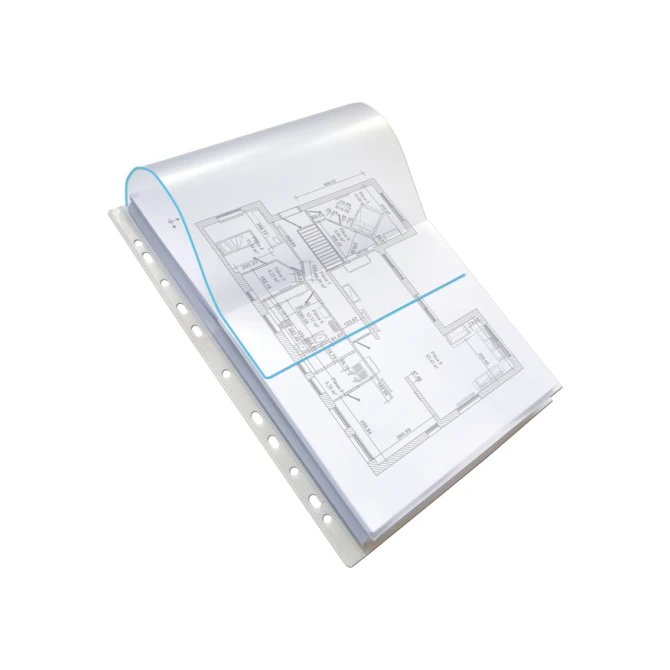 Showtas Oxford A4 PP 200µ glashelder met sluitklep 10 stuks