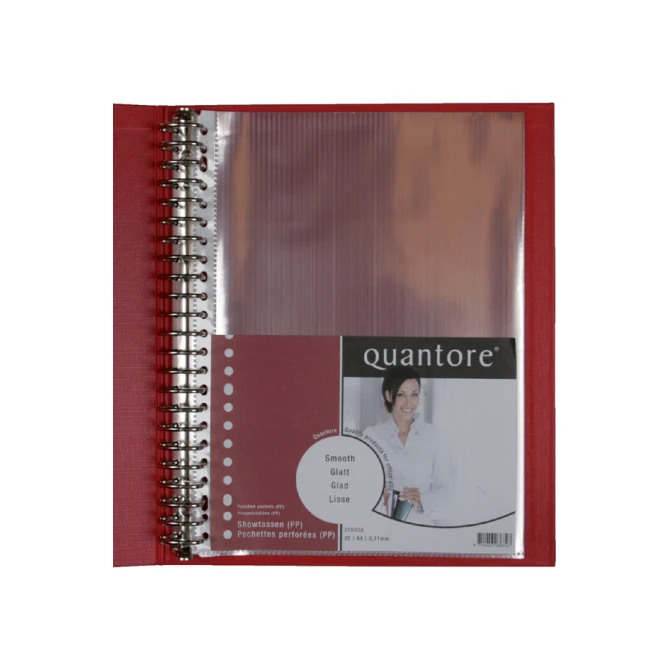 Showtas Quantore A4 23-gaats PP 0.11 glad 25 stuks