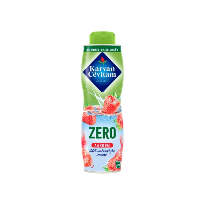Siroop Karvan Cevitam aardbei 0% suiker 600ml