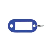 Sleutellabel Pavo kunststof blauw 100 stuks