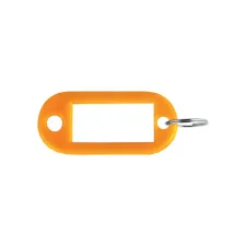 Sleutellabel Pavo kunststof oranje 100 stuks