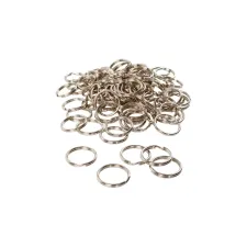 Sleutelring Creativ Company zilverkleurig 25mm 100 stuks