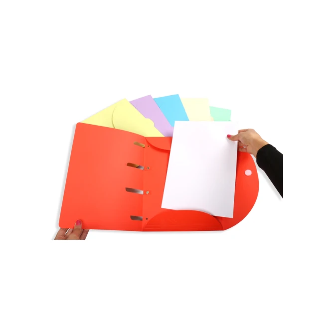 Smartfolder geperforeerde opbergmappen A4 assorti 6 stuks