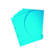 Smartfolder geperforeerde opbergmappen A4 blauw 6 stuks