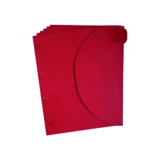 Smartfolder geperforeerde opbergmappen A4 Rood 6 stuks