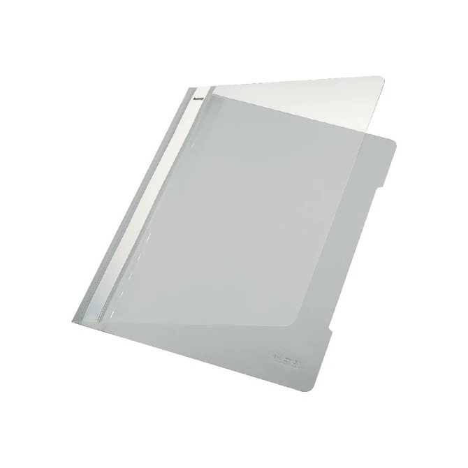 Snelhechter Leitz Standaard A4 gerecycled PP grijs