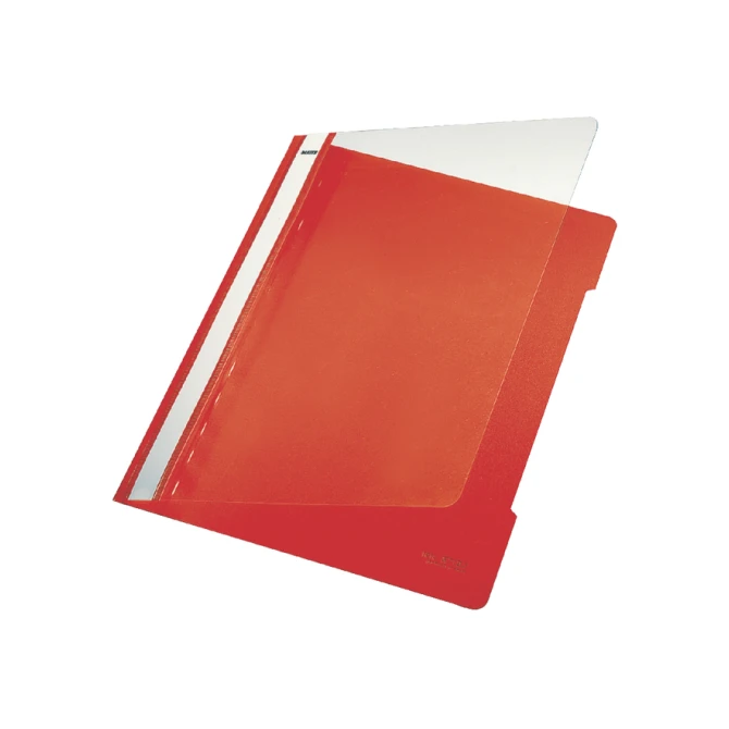 Snelhechter Leitz Standaard A4 gerecycled PP rood