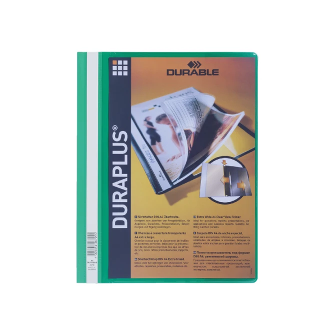 Snelhechtmap Durable Duraplus A4 groen