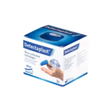Snelpleister blauw Detectaplast 2,5cmx4,5m 3 stuks
