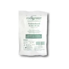 Snelverband FixFirst gerold 6x8cm 10 stuks