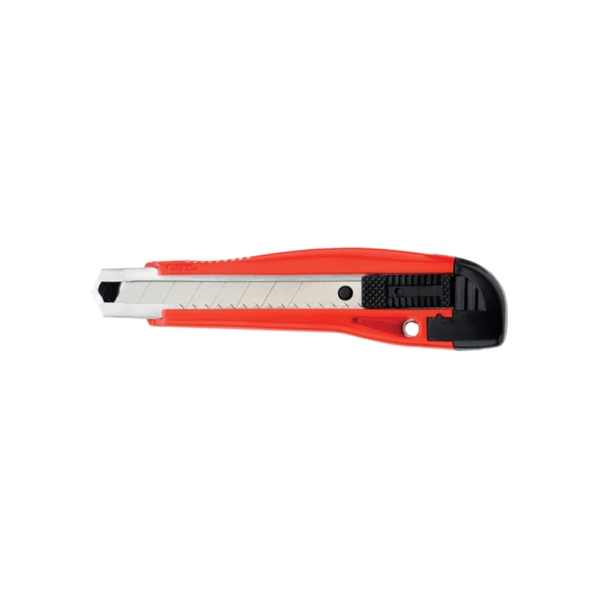 Snijmes Westcott premium 18mm met schuifsluiting rood