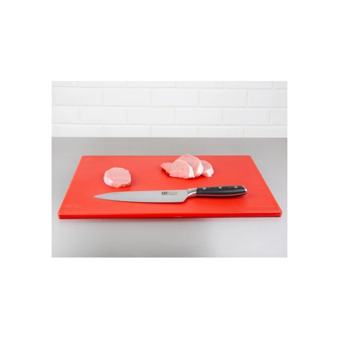 Snijplank Hygiplas LDPE 450x300x10 mm rood
