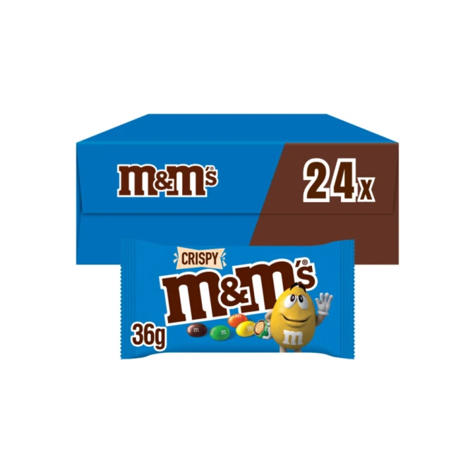 Snoep M&M Crispy doos 24 stuks