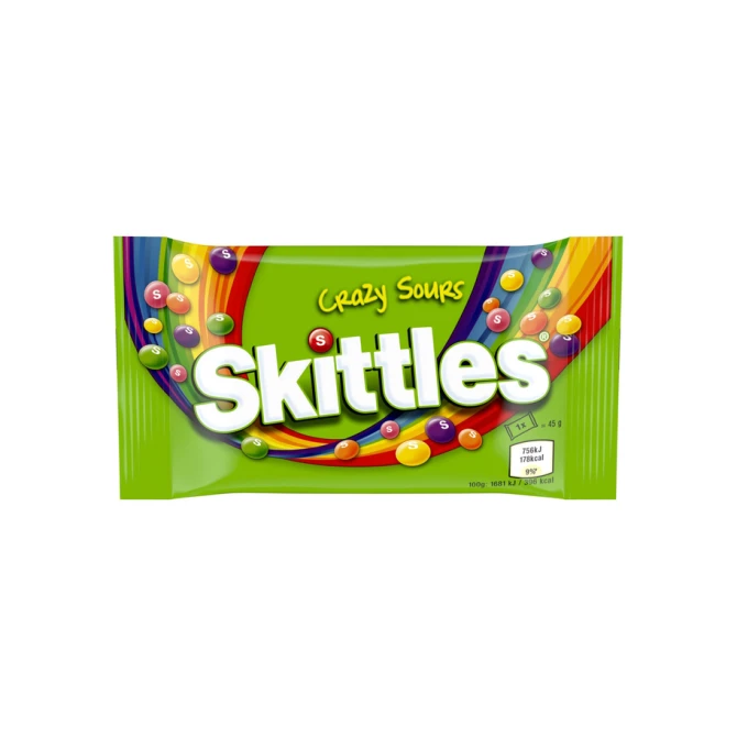 Snoep Skittles crazy sour doos 36 stuks
