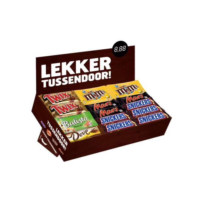 Snoep verzameldoos Mars Snickers Twix M&M Balisto Dove
