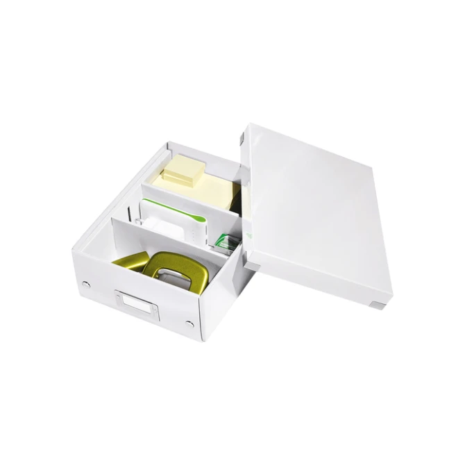Sorteerbox Leitz WOW Click & Store 220x100x282mm gerecycled karton wit