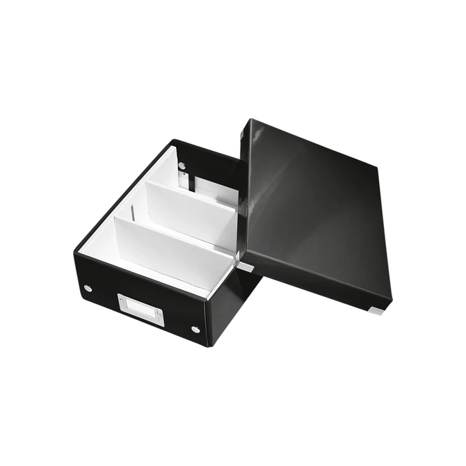 Sorteerbox Leitz WOW Click & Store 220x100x282mm gerecycled karton zwart