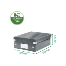 Sorteerbox Leitz WOW Click & Store 280x100x370mm gerecycled karton wit