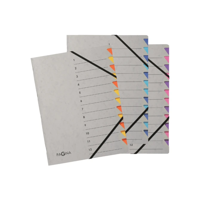 Sorteermap Pagna Easy A4 12 tabs paars/lila