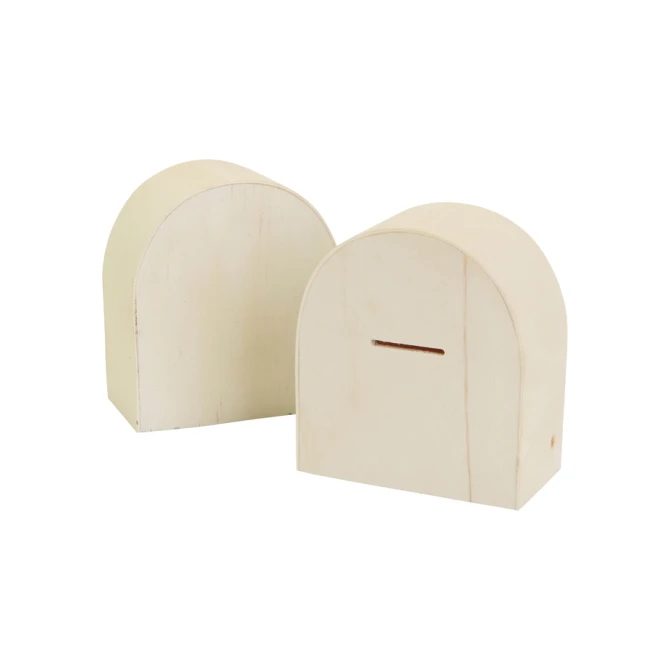 Spaarpot Creativ Company hout 10cm x 9cm