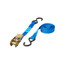 Spanband ProPlus ratel 5 meter met 2 haken blauw