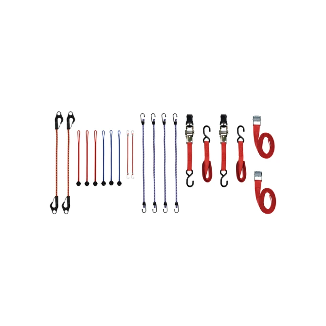 Spanbanden en spanelastiekenset Toolland 20 stuks