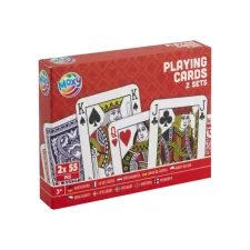 Speelkaarten Moxy set à 2 doosjes met 55 kaarten