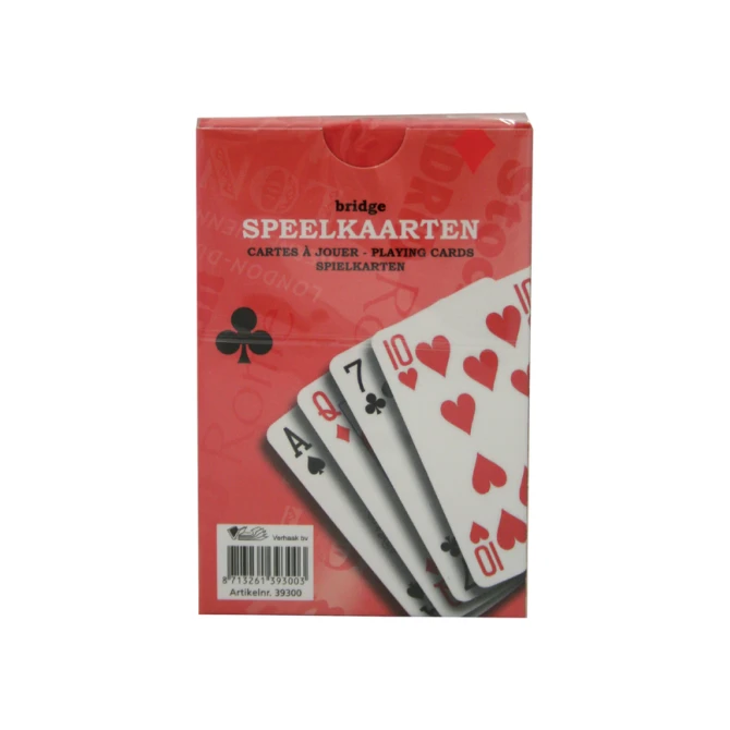 Speelkaarten premium rood