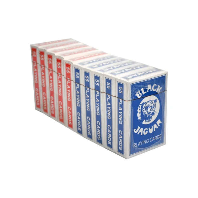 Speelkaarten rood en blauw seal à 10 pakjes