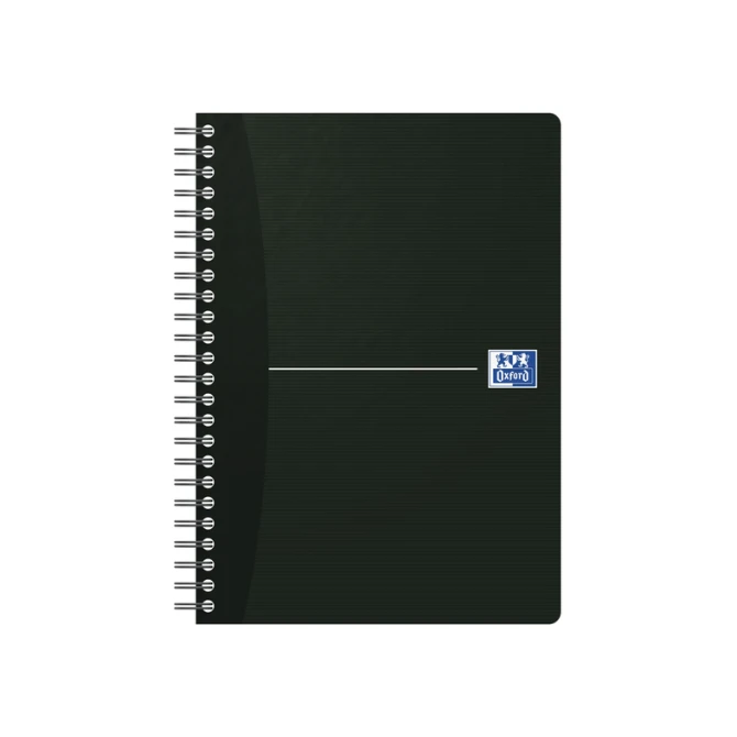 Spiraalblok Oxford Essentials A5 lijn 180 pagina's 80gr assorti