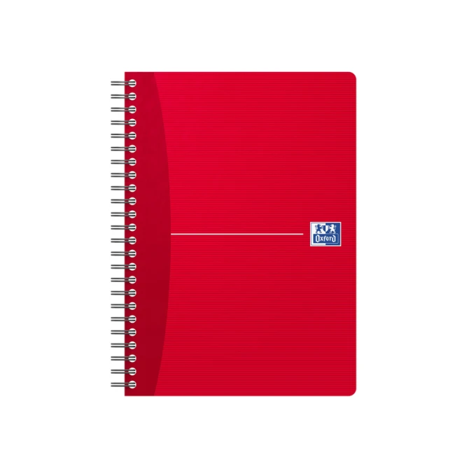 Spiraalblok Oxford Essentials A5 lijn 180 pagina's 80gr assorti