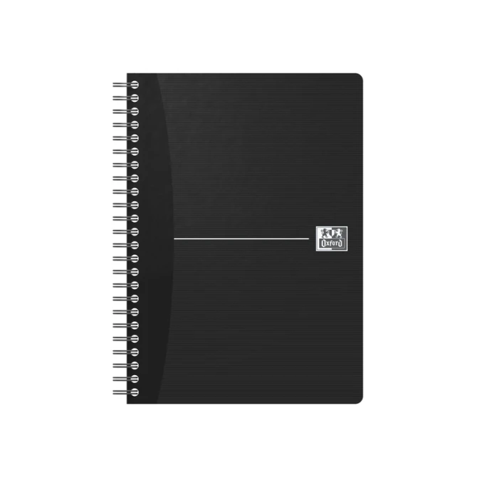 Spiraalblok Oxford Essentials A5 lijn 180 pagina's 80gr assorti