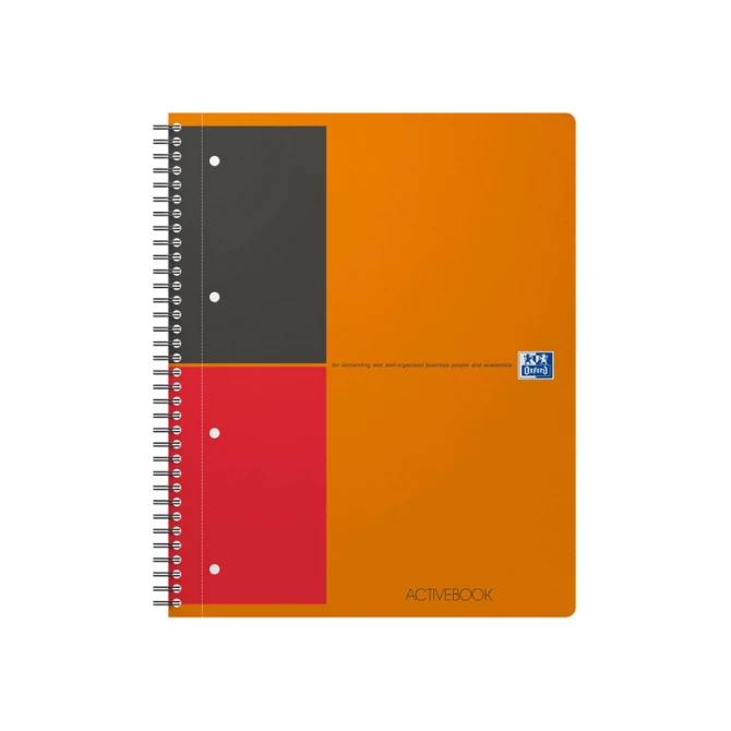 Spiraalblok Oxford International Activebook A4+ lijn