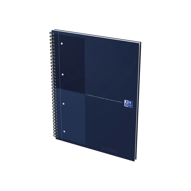 Spiraalblok Oxford International Notebook A4+ lijn blauw