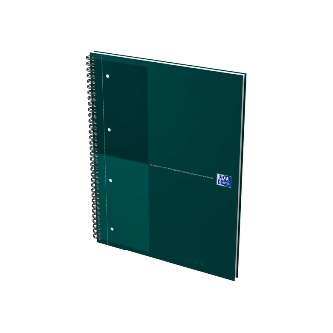 Spiraalblok Oxford International Notebook A4+ lijn groen