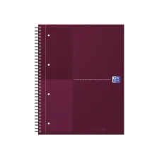 Spiraalblok Oxford International Notebook A4+ lijn rood