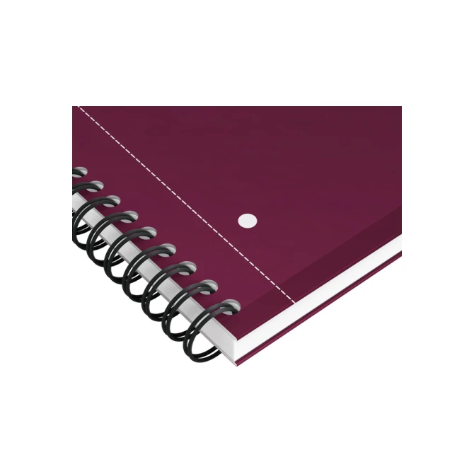 Spiraalblok Oxford International Notebook A4+ lijn rood