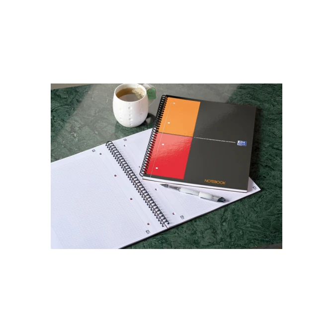 Spiraalblok Oxford International Notebook A4+ ruit 5mm