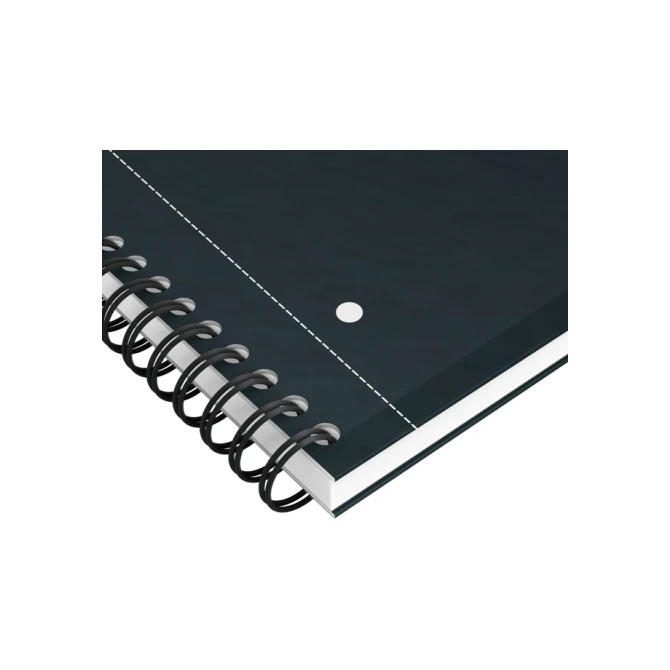 Spiraalblok Oxford International Notebook A4+ ruit 5X5mm zwart