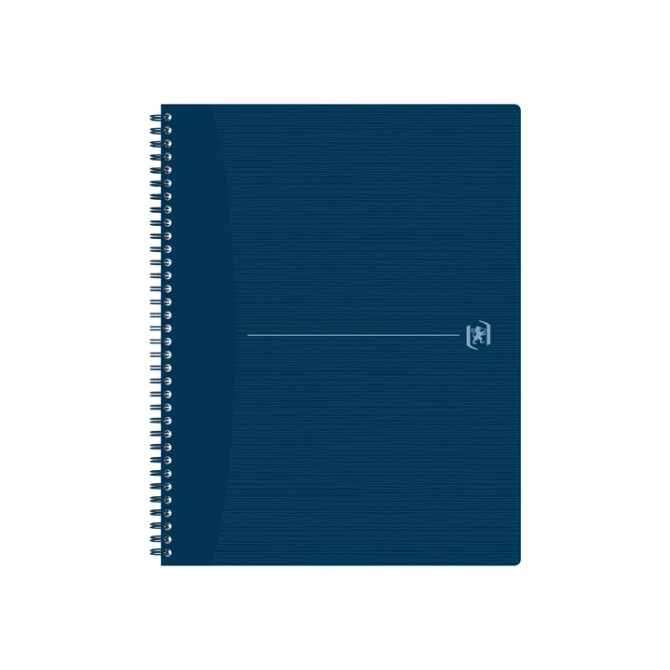 Spiraalblok Oxford Origin A4+ lijn 140 pagina's 80gr blauw