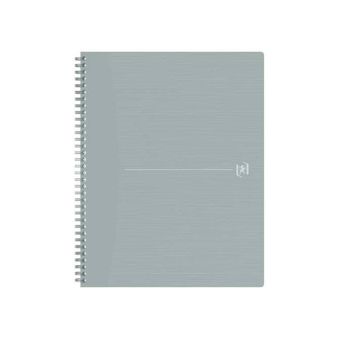 Spiraalblok Oxford Origin A4+ lijn 140 pagina's 80gr grijs
