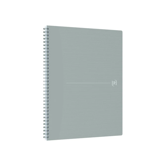Spiraalblok Oxford Origin A4+ lijn 140 pagina's 80gr grijs