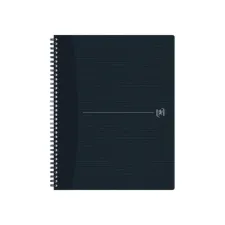 Spiraalblok Oxford Origin A4+ lijn 140 pagina's 90gr zwart