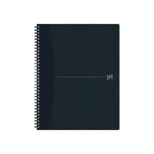 Spiraalblok Oxford Origin A4+ ruit 5x5mm 140 pagina's 80gr zwart